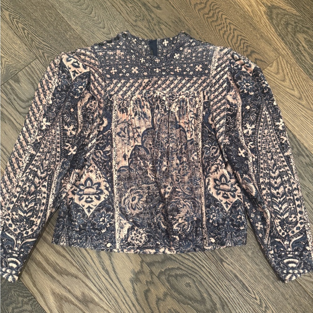 Ulla Johnson Elegant Patterned Long Sleeve Top